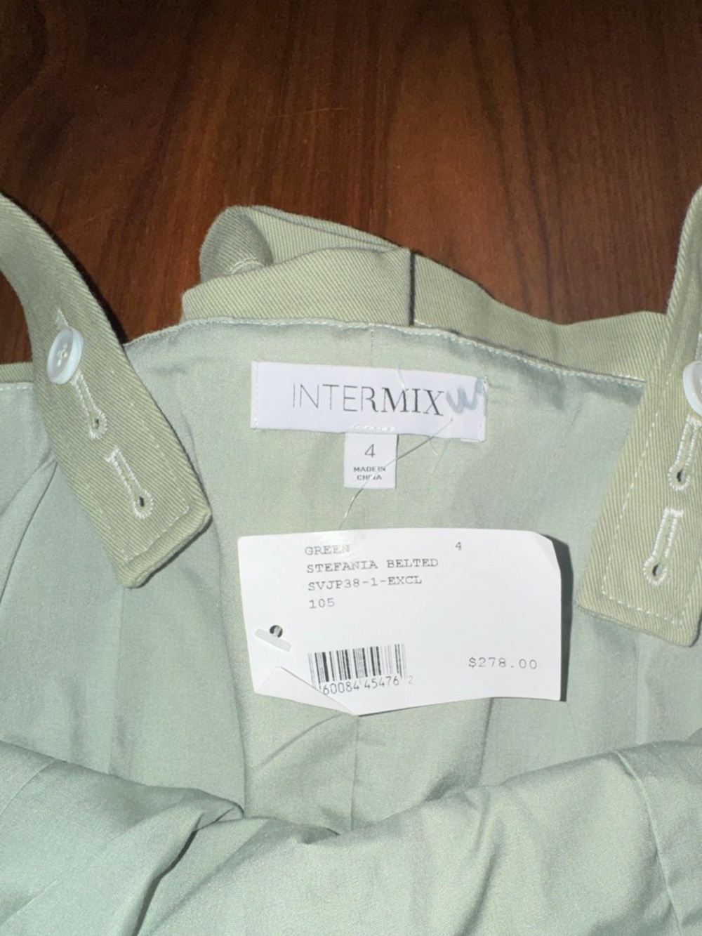 NWT Intermix Sage Green Romper - Picture 5 of 6